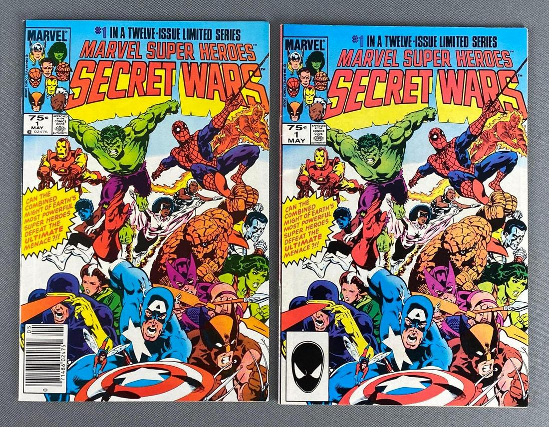 Group of 2 Marvel Comics Superhero Secret Wars No. 1 (1 of 10)