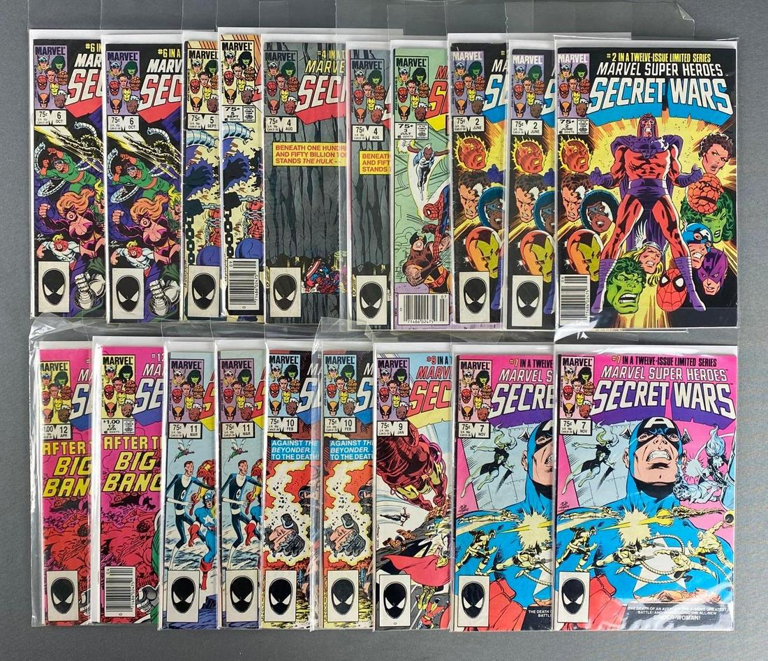 Group of 19 Marvel Super Heroes Secret Wars Comic Books (1 of 5)