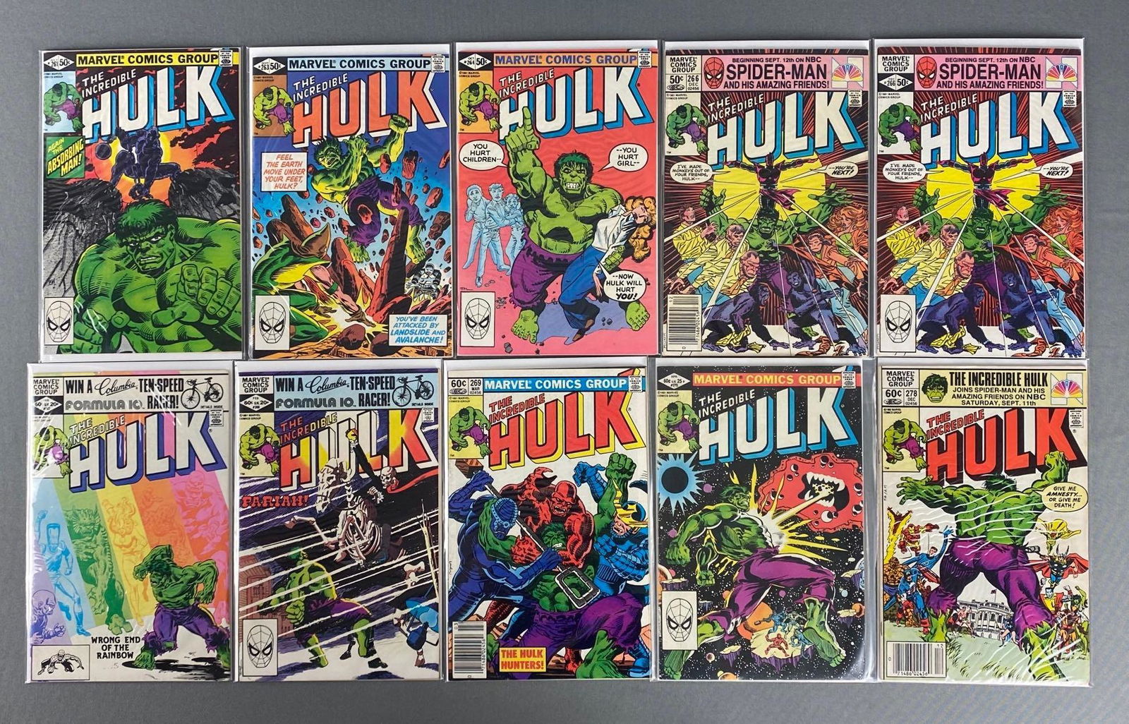 Group of 10 Marvel The Incredible Hulk Comic Books (1 of 4)