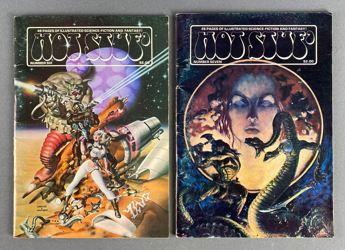 Group of 2 Hot Stuf Comic Books: No. 6-7, Winter 1977-1978, Bronze Age, $2.00, bagged.