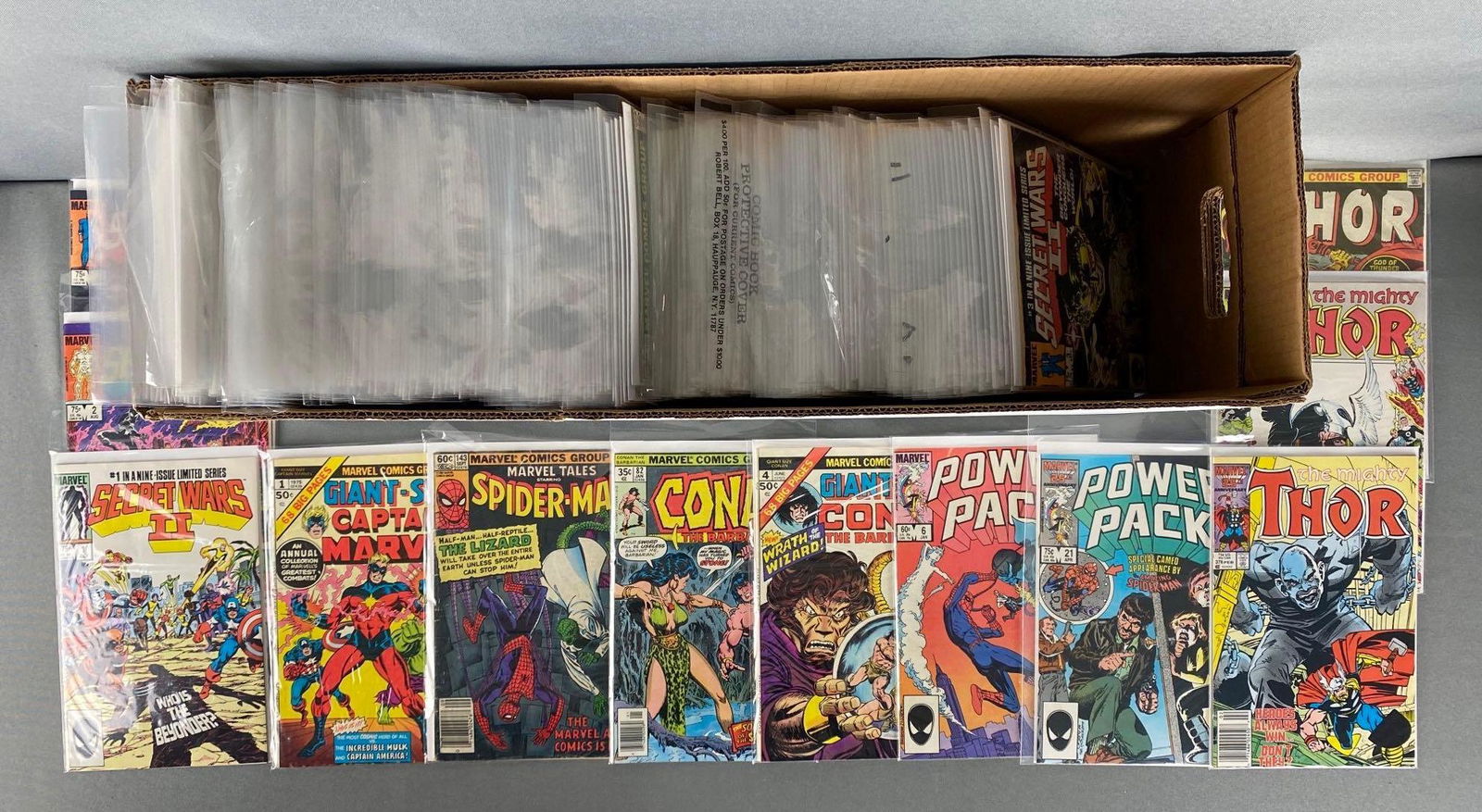 Long Box of Assorted Marvel/Epic Comic Books (1 of 3)