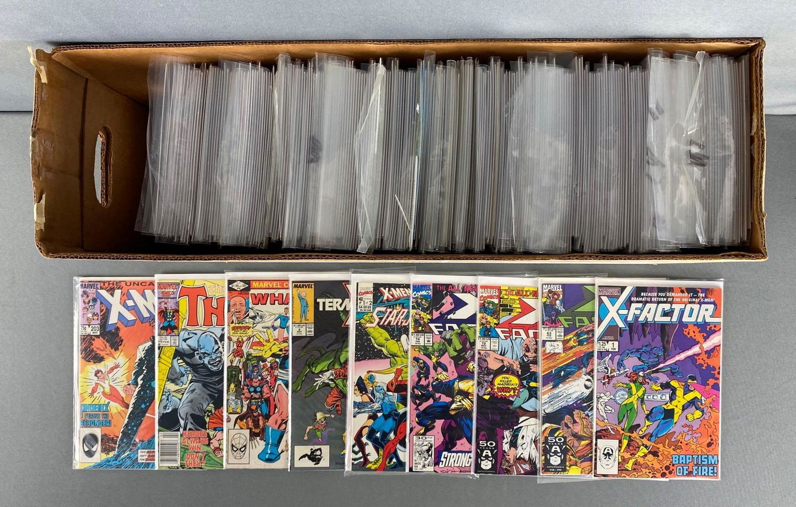 Long Box of Assorted Marvel/Epic Comic Books (1 of 3)