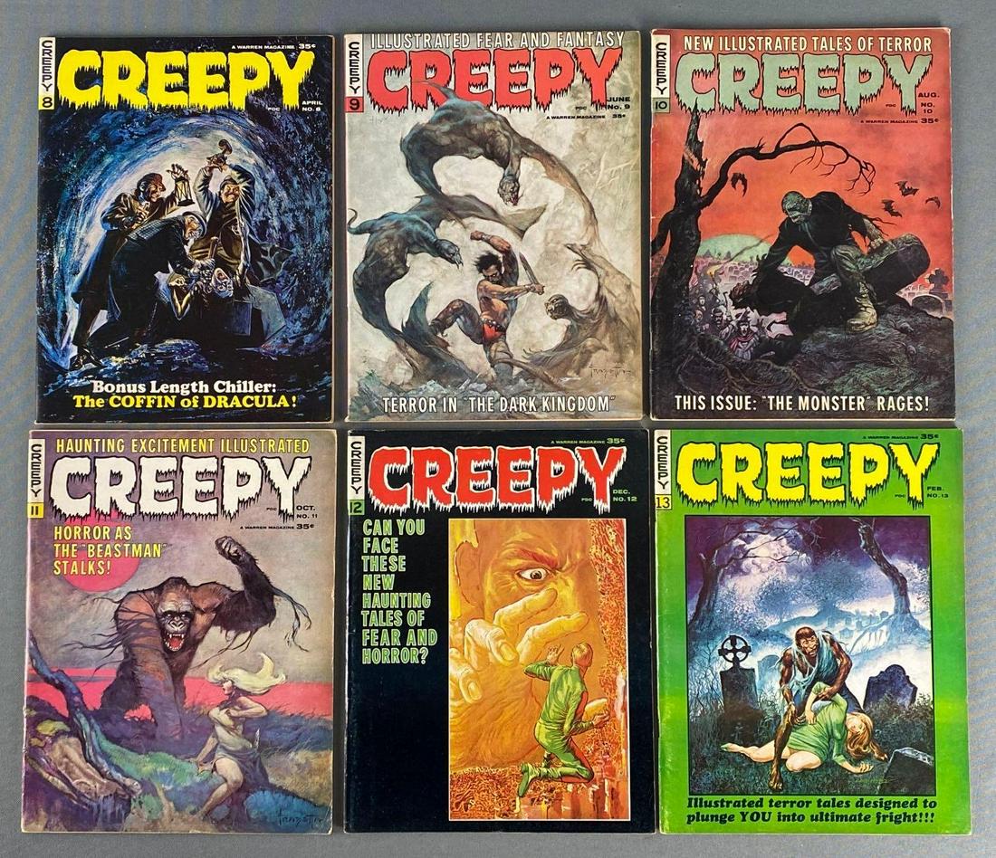 Group of 6 Warren Magazine Creepy Comic Books (1 of 6)