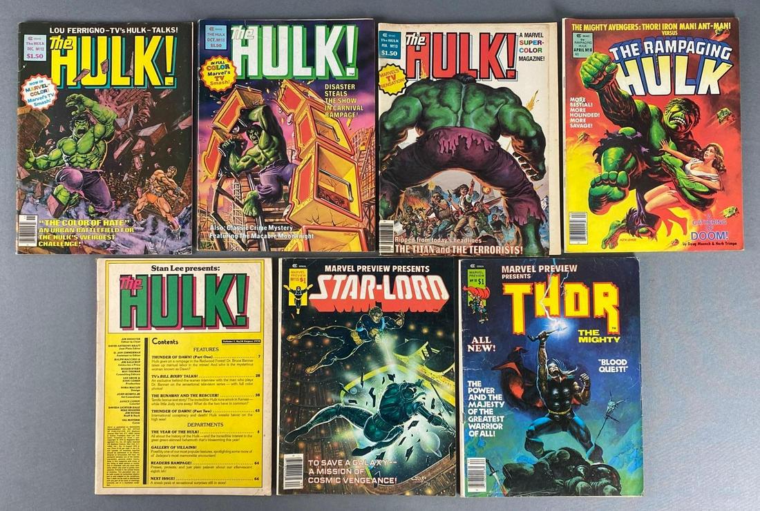 Group of 7 Assorted Marvel Comics Magazines (1 of 4)