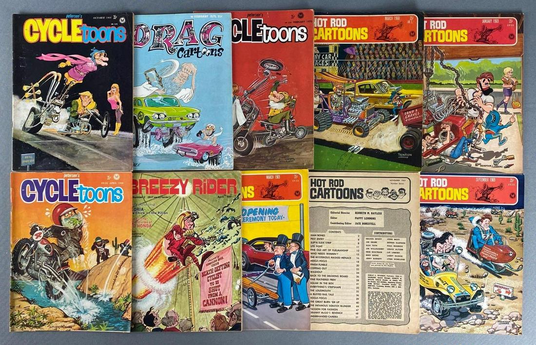 Group of 10 Assorted Vehicle Cartoon Magazines (1 of 3)