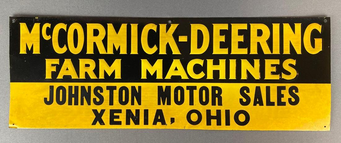 McCormick-Deering Farm Machine Advertising Metal Sign (1 of 2)