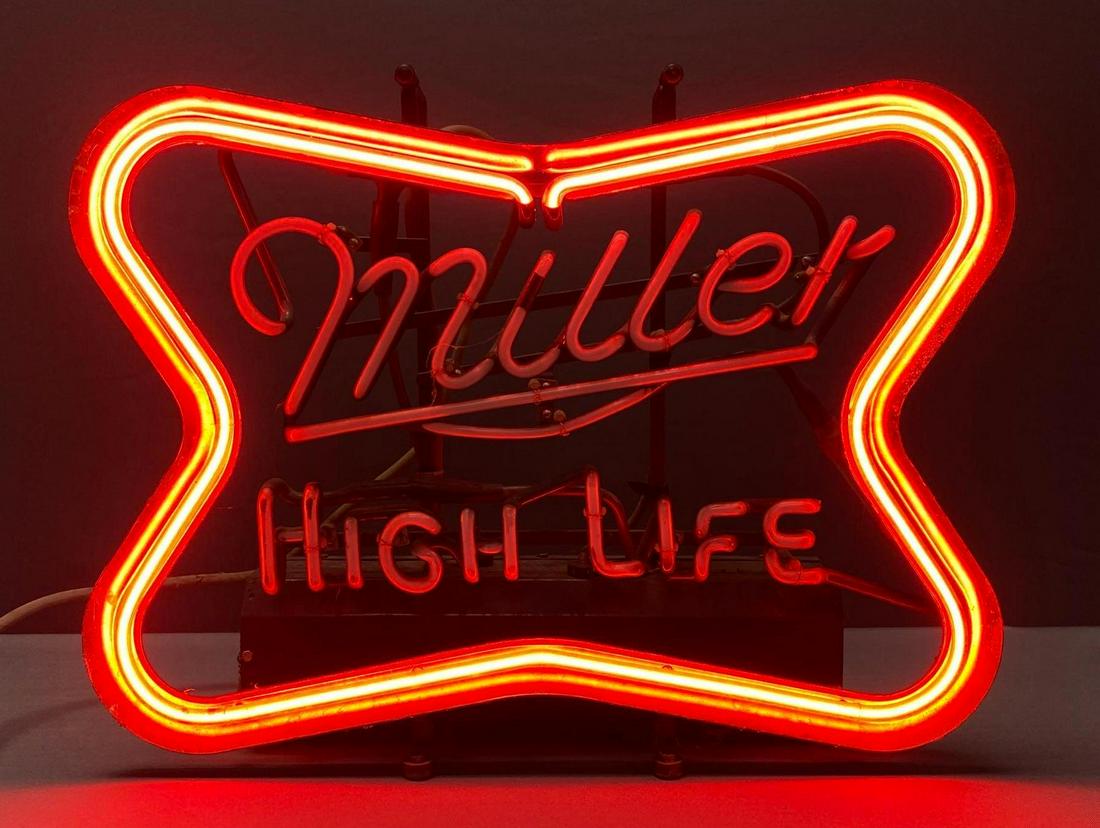 ヴィンテージ Miller high life バウンスボールモーションサイン Miller High Life Bouncing Ball motion beer sign replacement