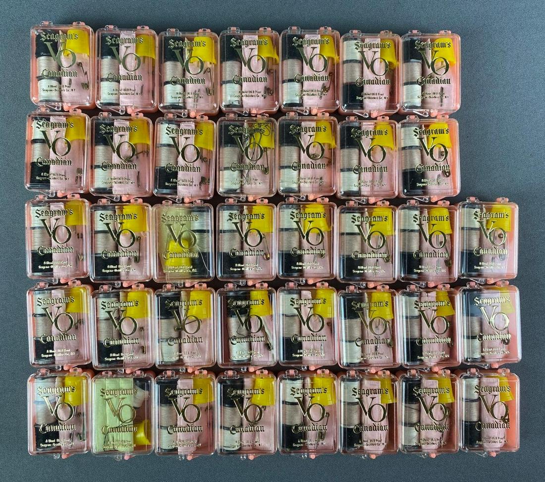 Group of 30+ Advertising Seagrams VO Canadian Sewing Kits (1 of 3)