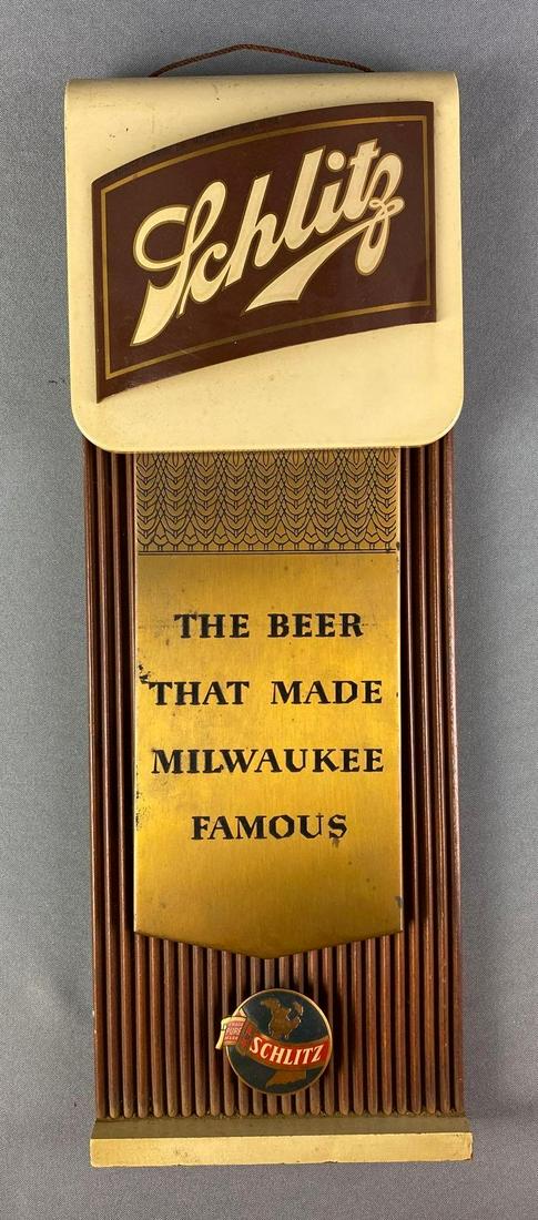 Schlitz Beer Advertising Sign (1 of 2)