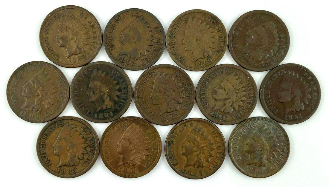 Group of Indian Head Cents (1 of 2)