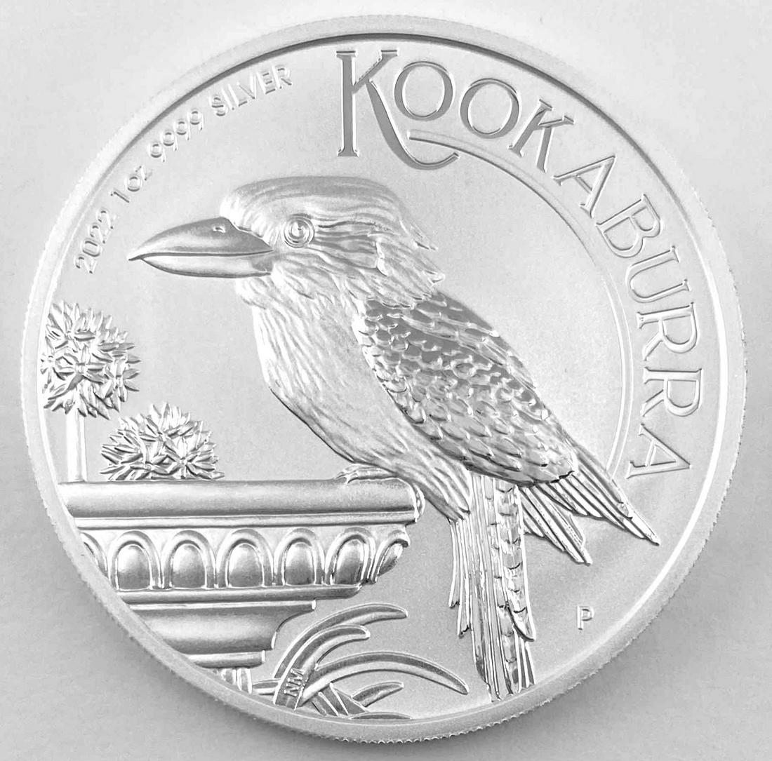 2022 Australia 1 oz .9999 Silver Kookaburra BU Coin Perth Mint (1 of 2)