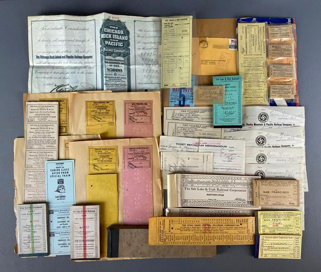 Group of Assorted Railroad Ephemera (1 of 3)
