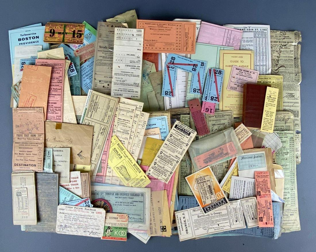 Huge Group of Assorted Railroad Tickets and More (1 of 3)