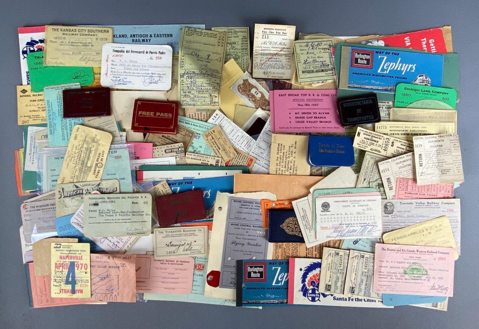Huge Group of  Assorted Railroad Tickets and More (1 of 3)