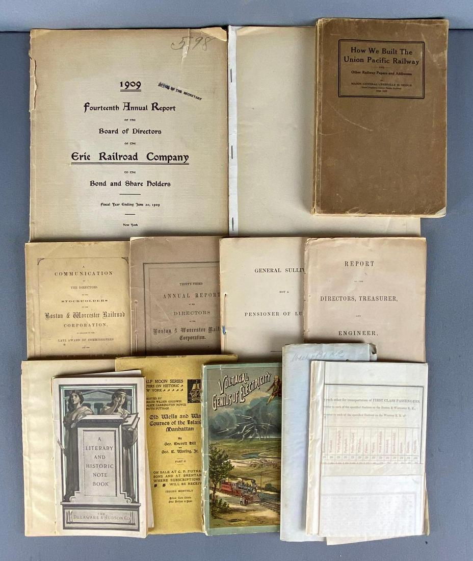 Group of 14 Assorted Railroad Annual Reports and More (1 of 5)