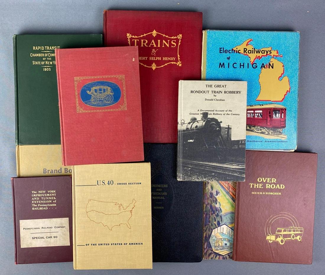 Group of 11 Assorted Transportation Books (1 of 2)