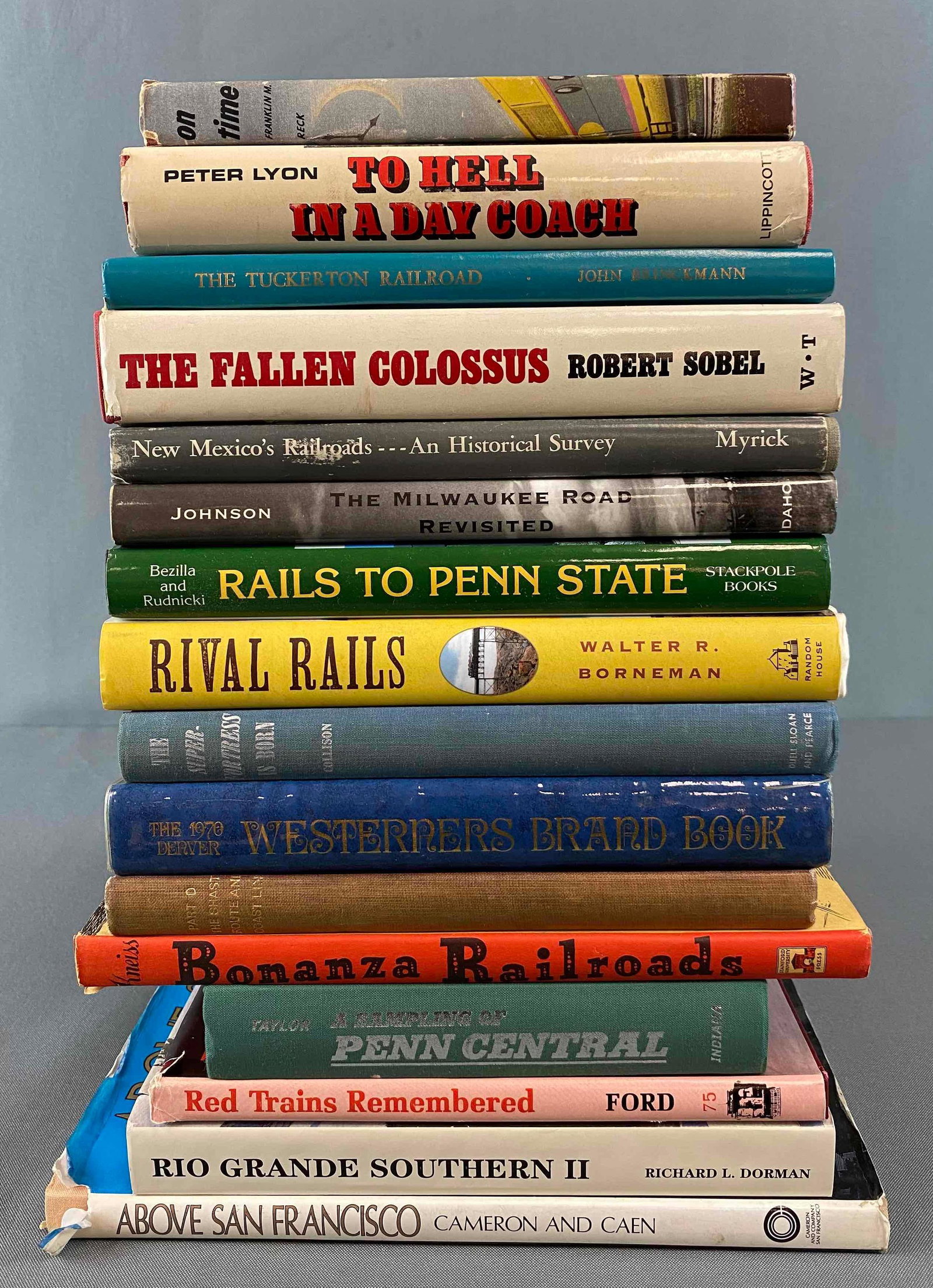 Group Of 16 Train Books (1 of 3)