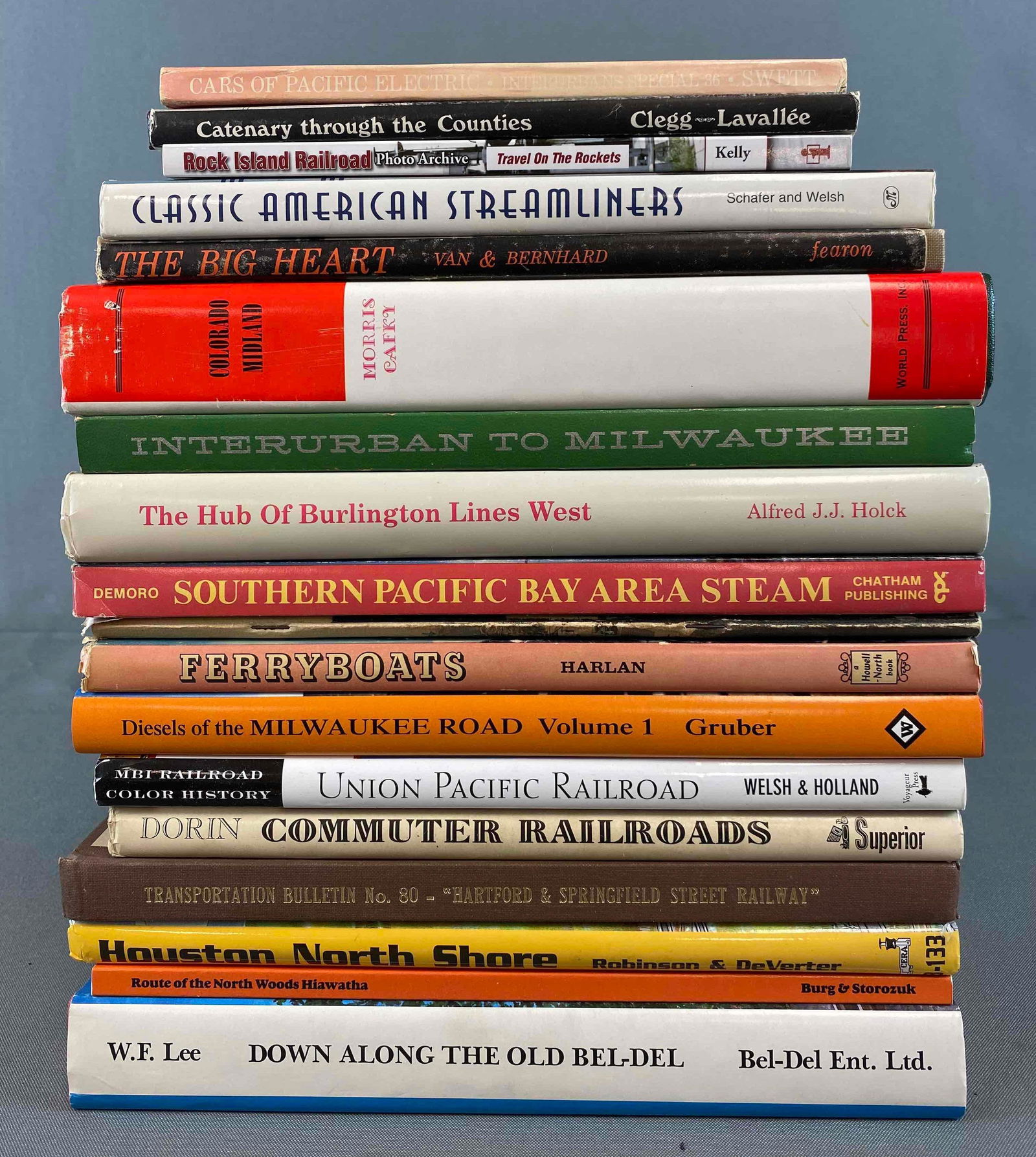 Group Of 18 Train Books (1 of 3)