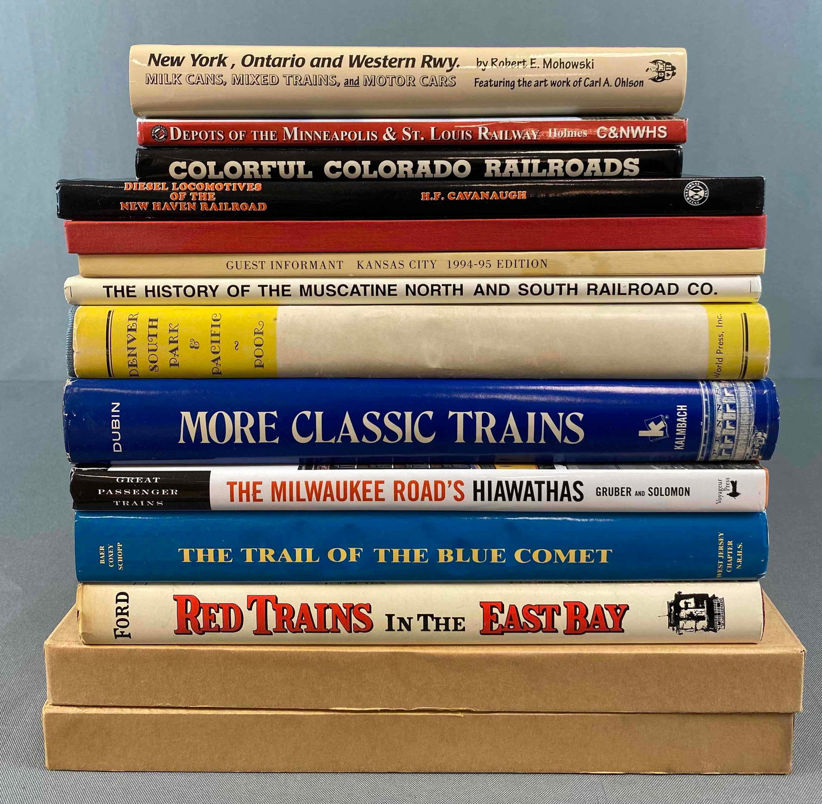 Group Of 14 Train Books (1 of 3)