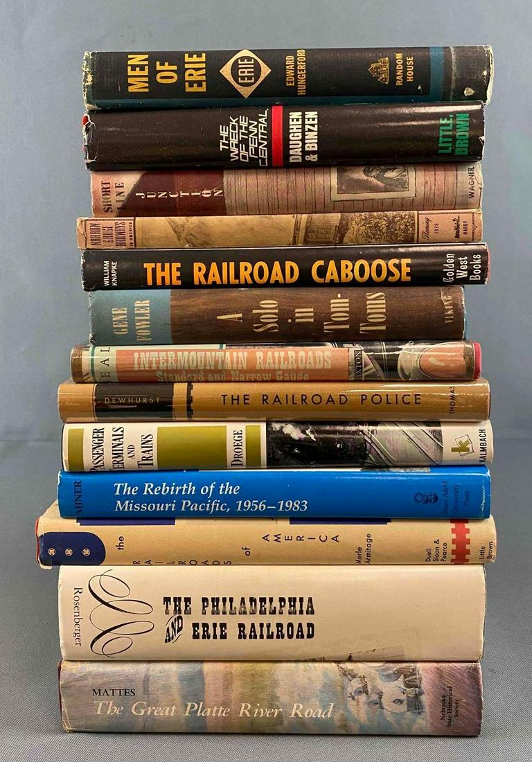 Group Of 13 Train Books (1 of 3)
