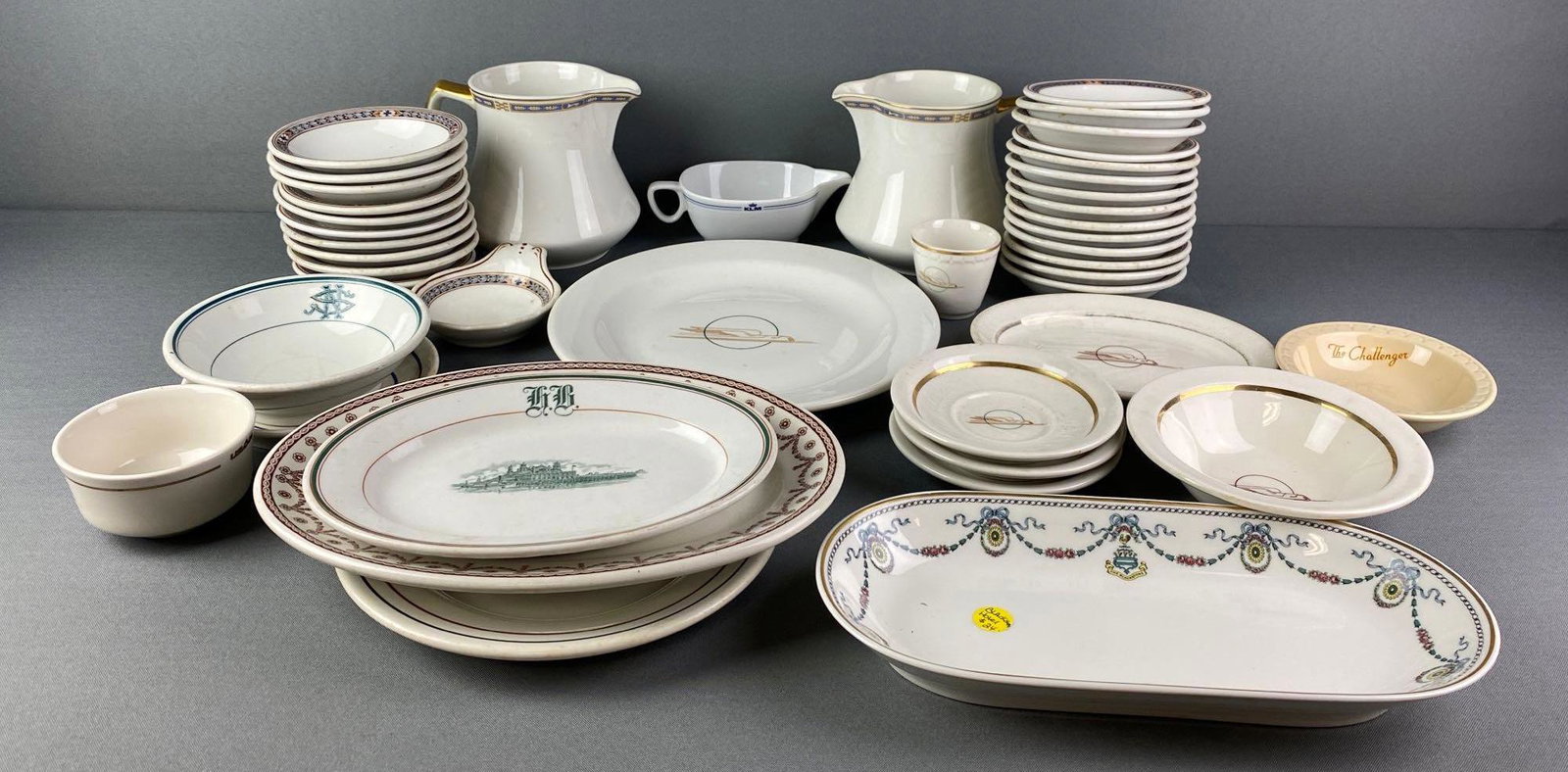 Group of 30+ Assorted Train Car Porcelain Dishes (1 of 4)