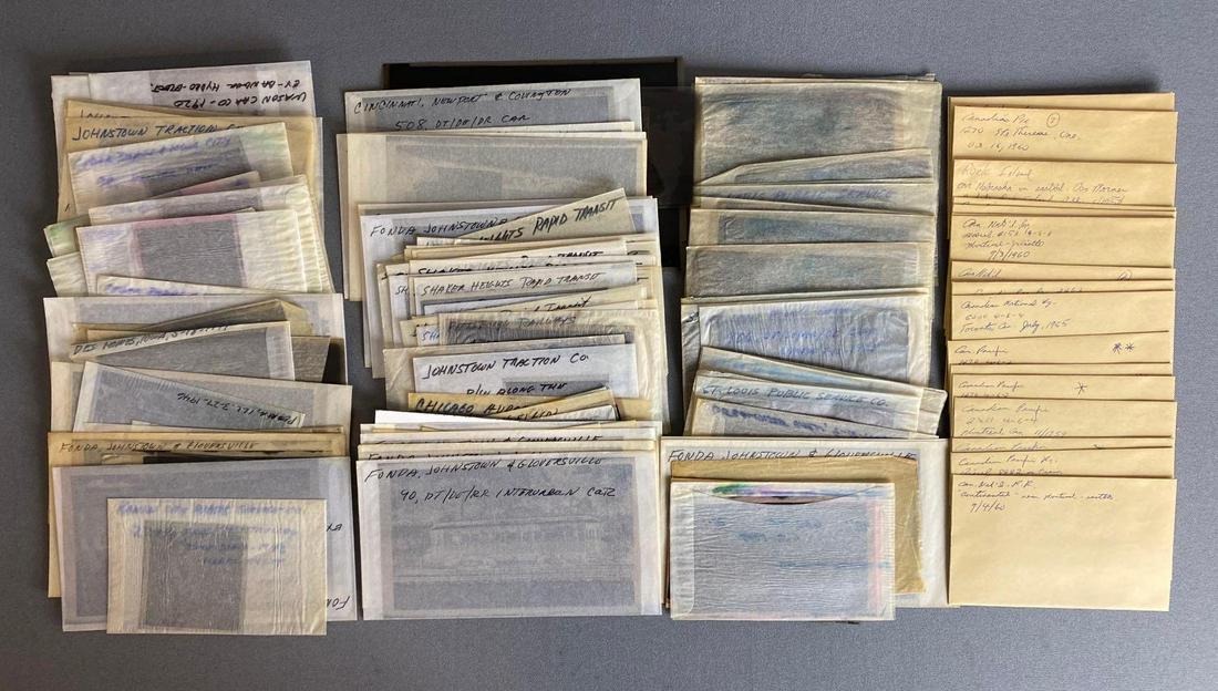 Group of Railroad Photograph Negatives (1 of 3)