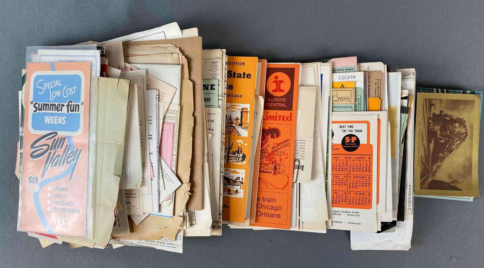 Large Group of Train Railroad Ephemera (1 of 2)