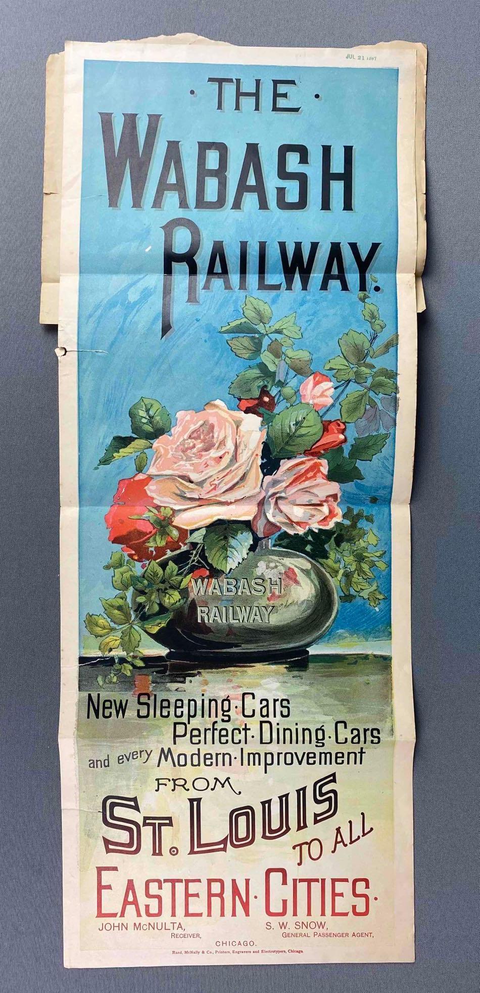 The Wabash Railway Train Advertisement (1 of 4)