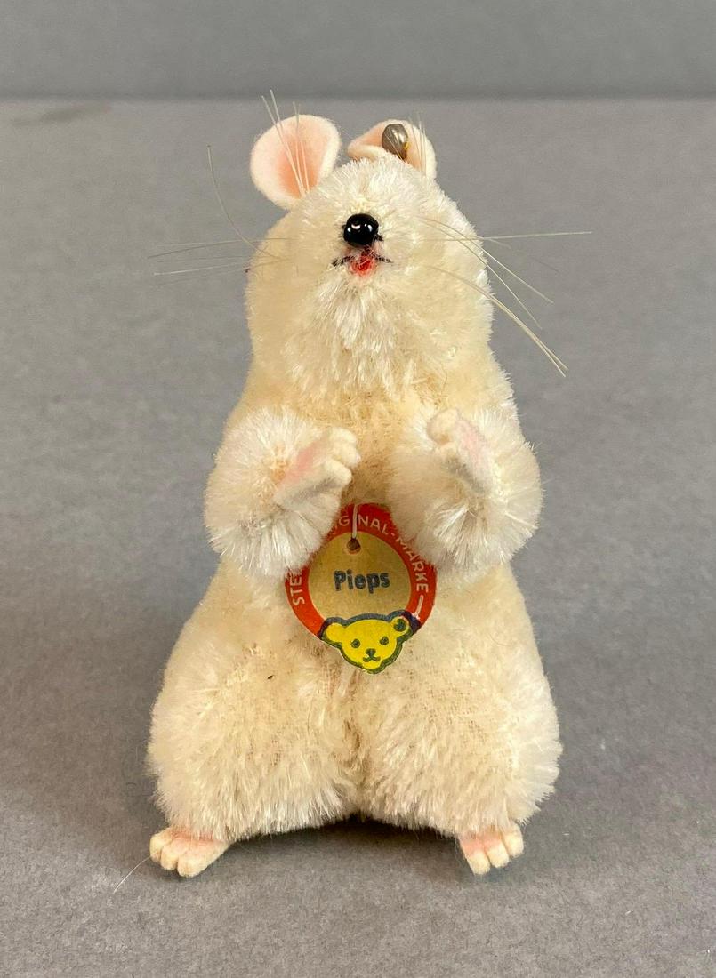 Vintage Steiff Mice Pieps Plush Animal: 4x2