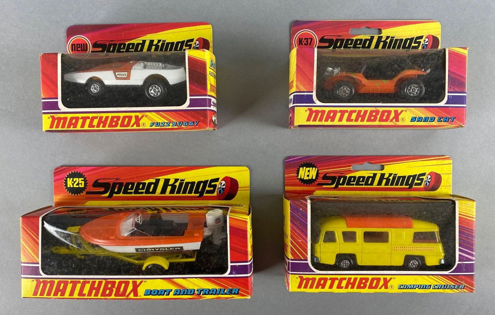 Group of 4 Matchbox Speed Kings Die-Cast Vehicles (1 of 4)
