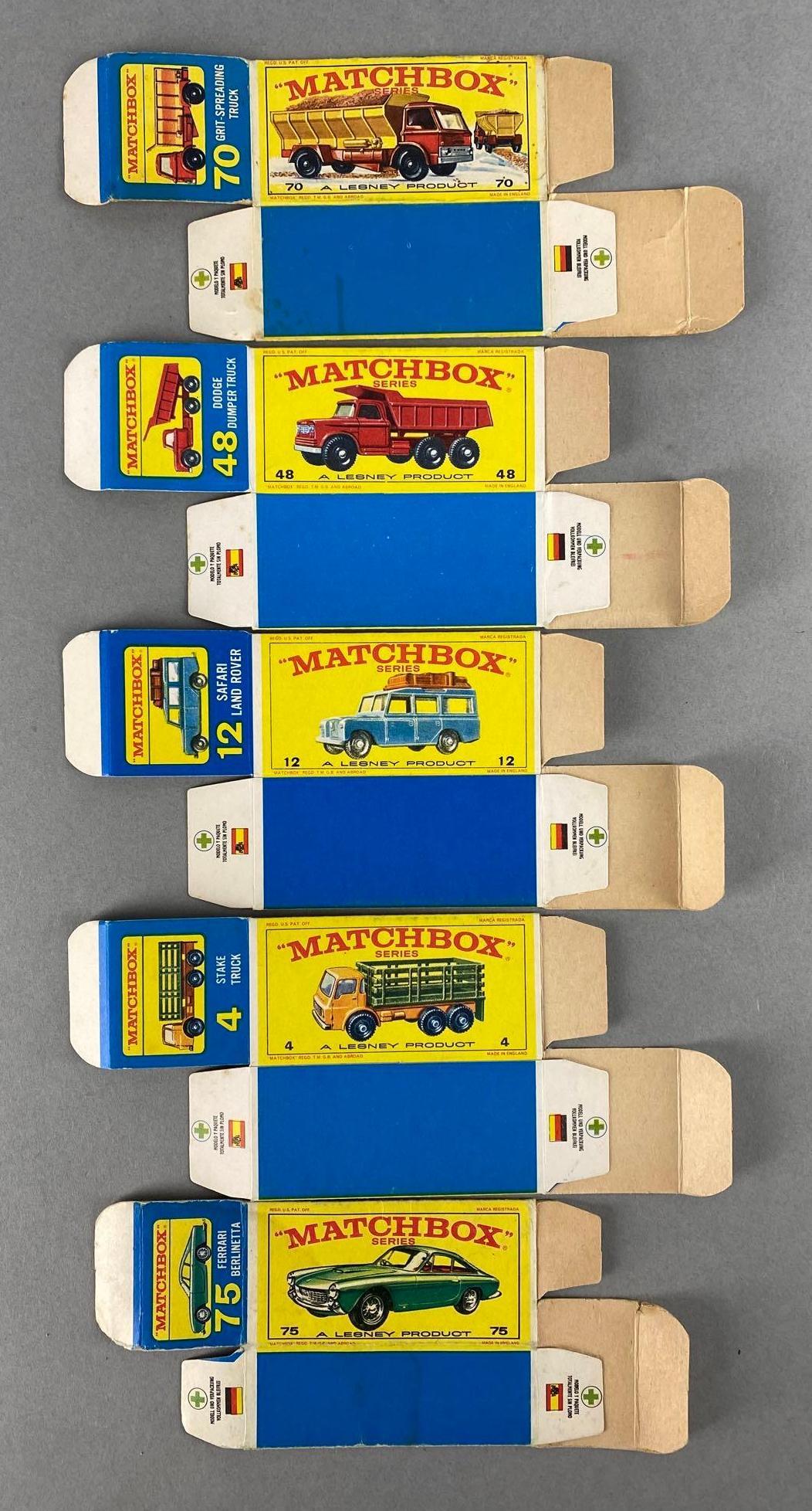 Group of 5 Matchbox E Type Boxes (1 of 2)