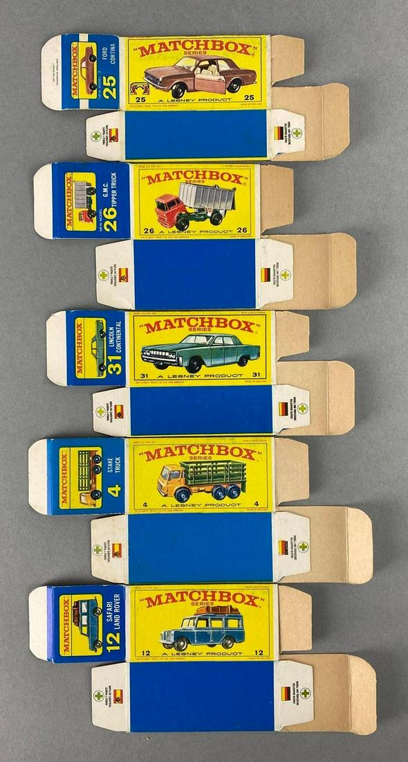 Group of 5 Matchbox E Type Boxes (1 of 2)