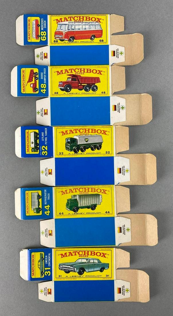 Group of 5 Matchbox E Type Boxes (1 of 2)