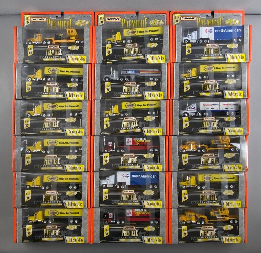 Group of 18 Matchbox Premiere Collection Die-Cast Rigs (1 of 3)