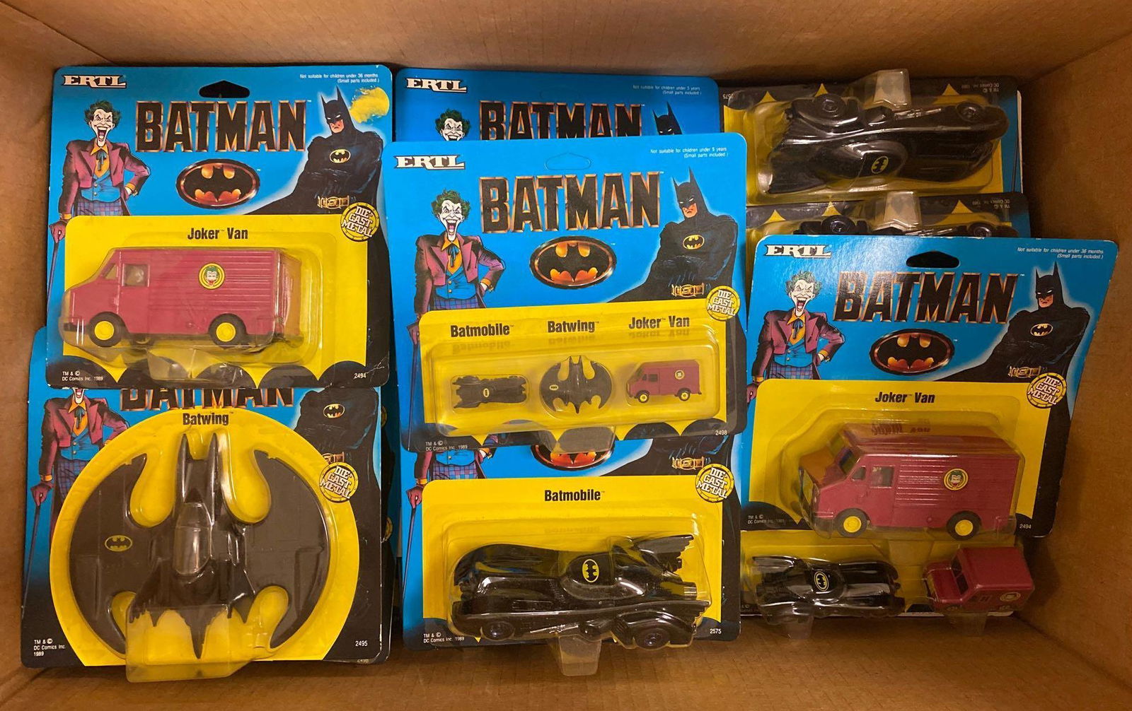 Group of assorted ERTL Batman die-cast vehicles (1 of 2)