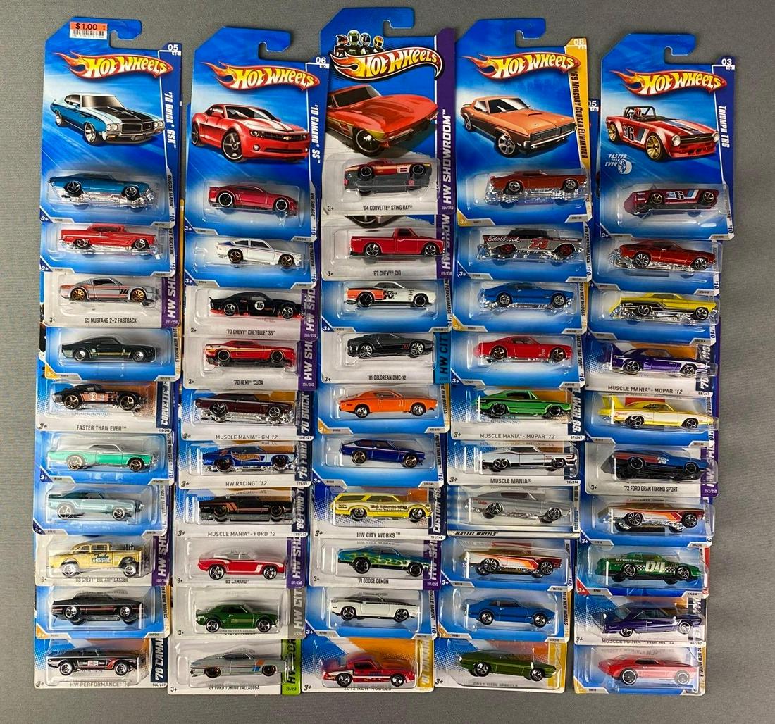 Group of 50+ Assorted Hot Wheel Die-Cast Vehicles (1 of 6)