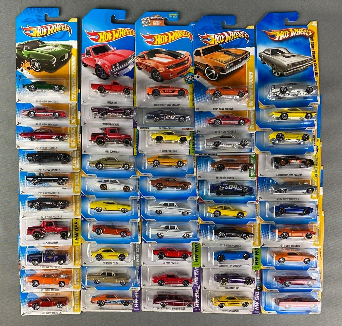 Group of 50+ Assorted Hot Wheel Die-Cast Vehicles (1 of 6)