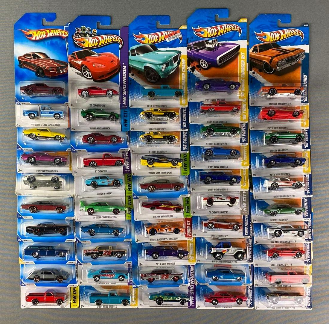Group of 50+ Assorted Hot Wheel Die-Cast Vehicles (1 of 6)