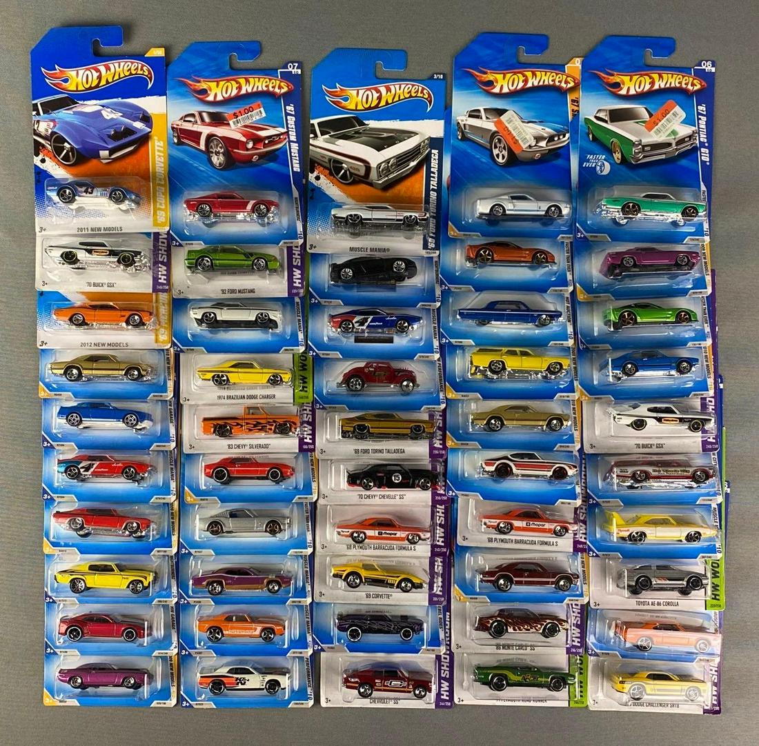 Group of 50+ Assorted Hot Wheel Die-Cast Vehicles (1 of 6)