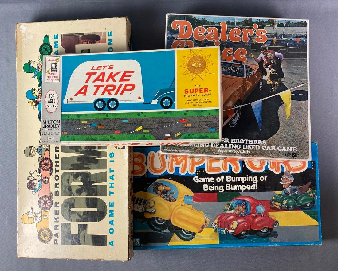 Group of 4 Assorted Car Board Games (1 of 4)