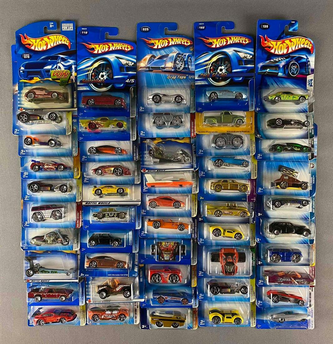 Group of 50 Assorted Hot Wheels Die-Cast Vehicles (1 of 3)