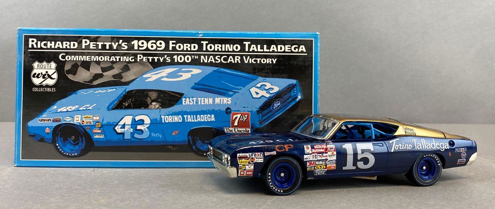 Route Wix Richard Petty No. 43 1969 Ford Torino Talladega Stock Car (1 of 5)