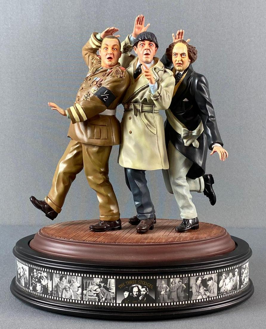 Franklin Mint The Three Stooges Ceramic Statue (1 of 7)