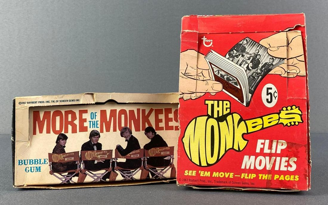 Group of 2 Vintage The Monkees Trading Card Boxes (1 of 3)