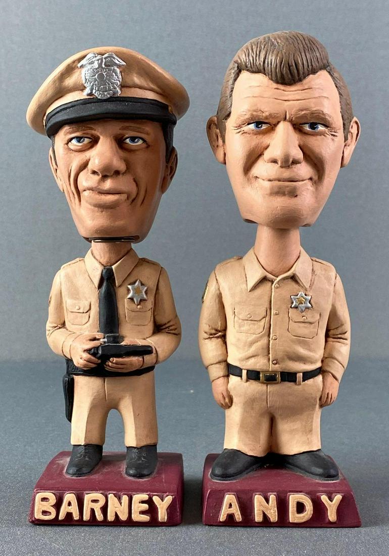 Group of 2 Andy Griffith Show Ceramic Bobbleheads (1 of 4)