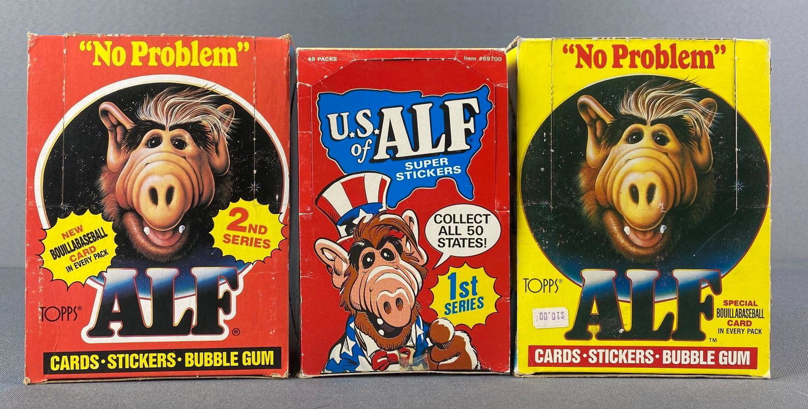 Group of 3 ALF Trading Card Boxes (1 of 4)