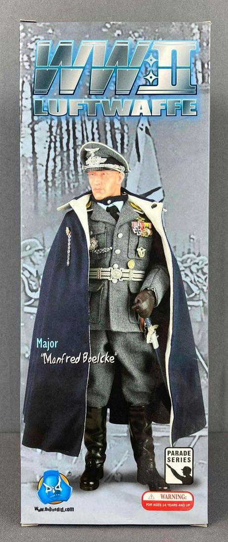DiD Corp WW2 Luftwaffe Major Manfred Boelcke Action Figure: parade series, new in original box, 12 inches tall