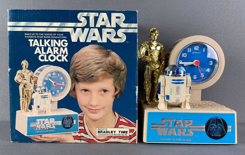 Star Wars Talking Alarm Clock With Original Box