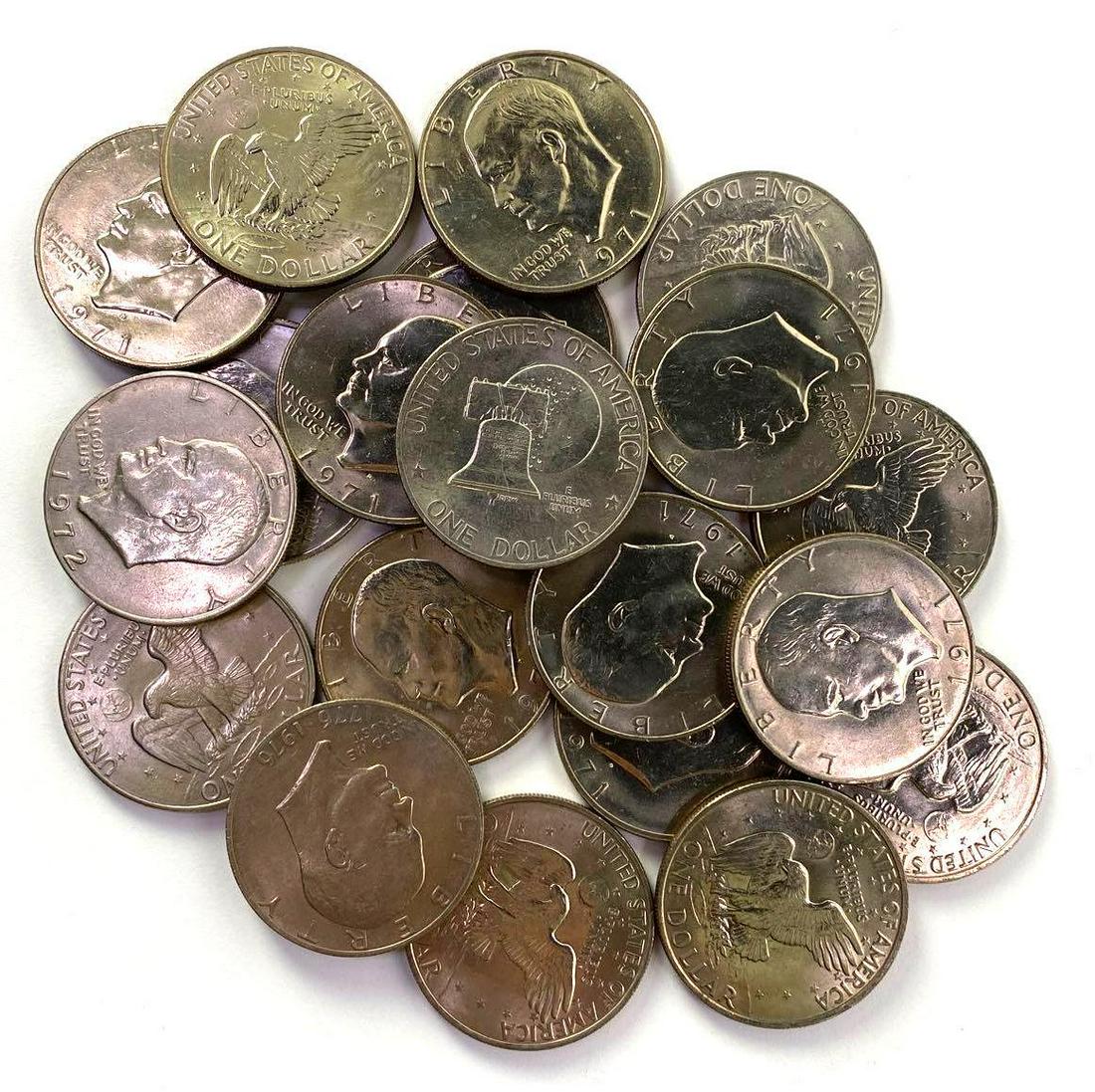 Group of (20) Eisenhower Silver Dollars (1 of 1)