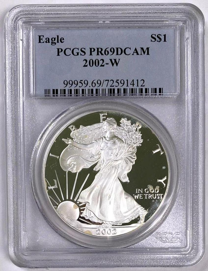 2002 W American Silver Eagle (PCGS) PR69DCAM (1 of 2)